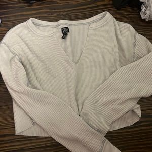 cropped white sweater
